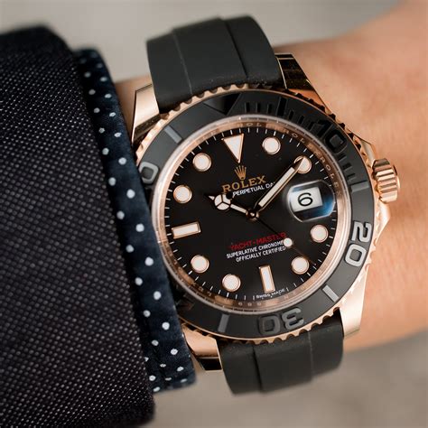 37 rolex yacht master everose on wrist|Rolex Yacht-Master 40mm gold.